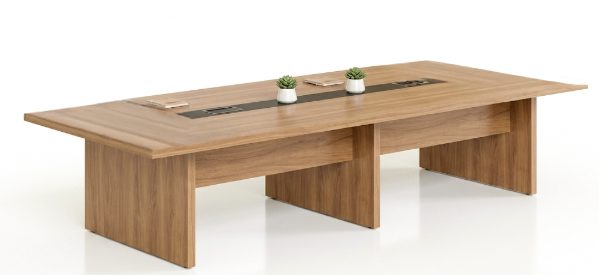 Conference table AM01-MTC-3614-WALNUT — 142"W x 55"D x 29"H, WALNUT