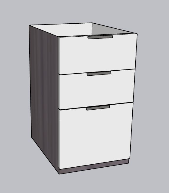 BBF Pedestal CL-110, White & Driftwood