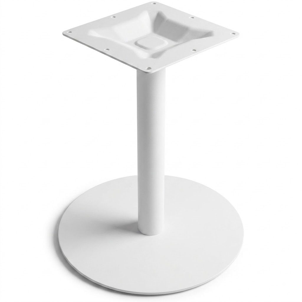 Round Base Only 22″ CL-BS24R - WHITE, WHITE