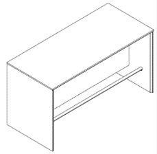 Bar Table M20-HT-2009 - WB — 78"W x 35"D x 41"H, WB