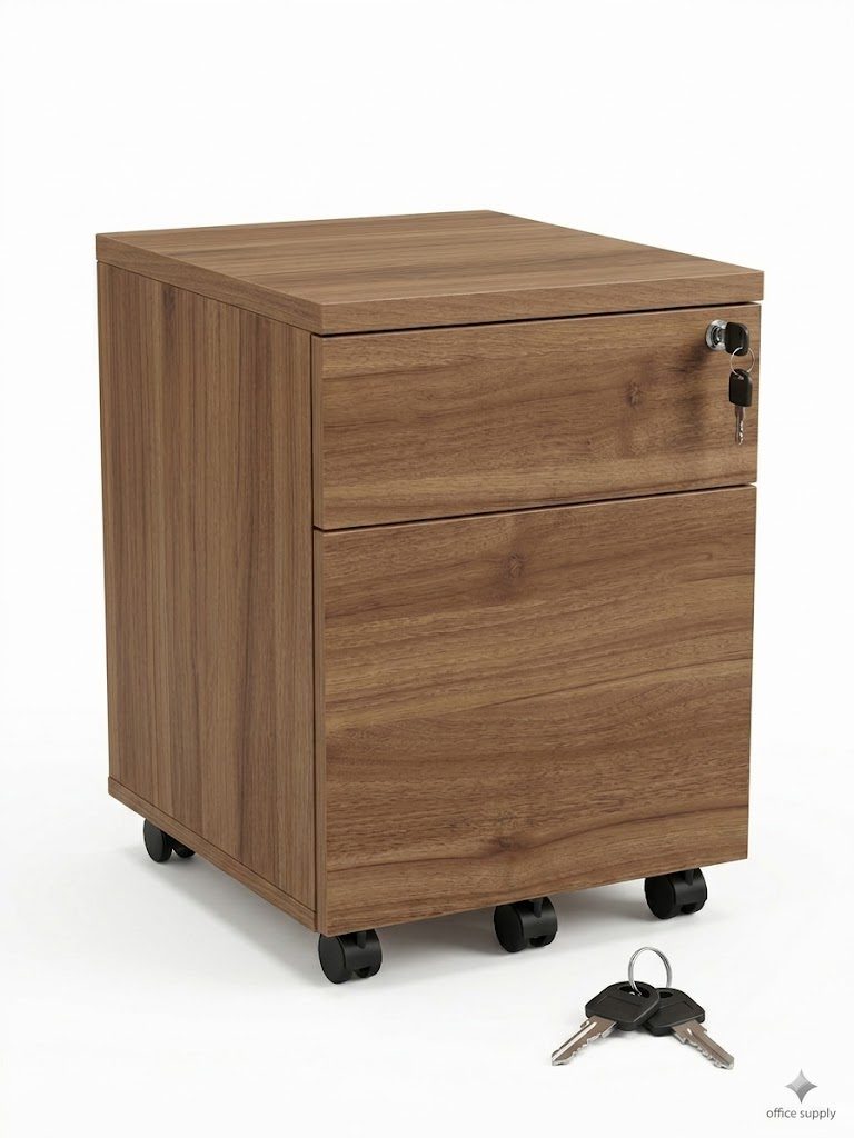 Mobile Pedestal (2-Drawer) M20-MP2 - PE Mobile Pedestal 2 Drawer — 16"W x 20"D x 20"H