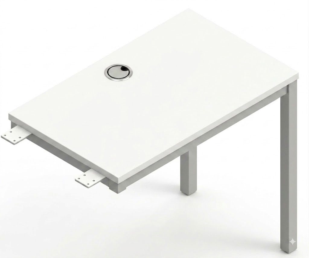 Desk Return PE16-3922-WWSB — 39"W x 22"D, WWSB