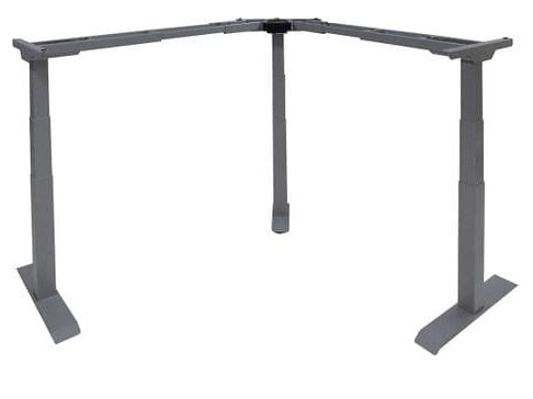 Height-Adjustable Desk Frame (3-Stage, L-Shape) PE16-JE002-3 Silver, Silver