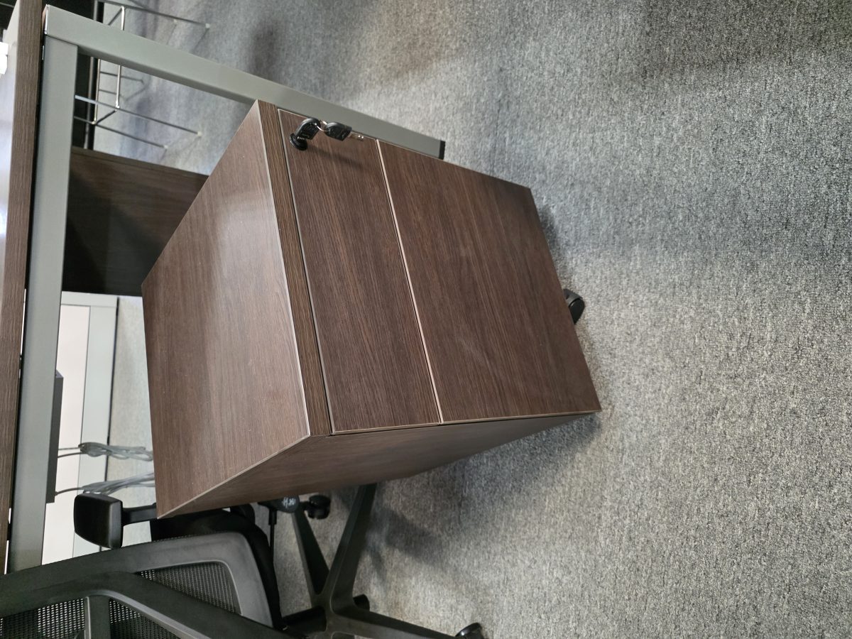 Mobile Pedestal (2 Drawer) PE16-MP2- Ash Oak — 16"W x 20"D x 20"H, Ash Oak