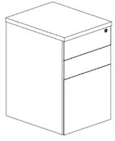 Mobile Pedestal (2 Drawer)