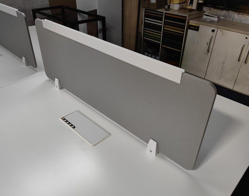 Desk Mount Screen (Fabric) PE16-SF-3914-GREY — 39.4"W x 14"D, GREY
