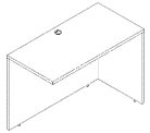 Return WD-106 — 48"W x 24"D, Walnut/Black