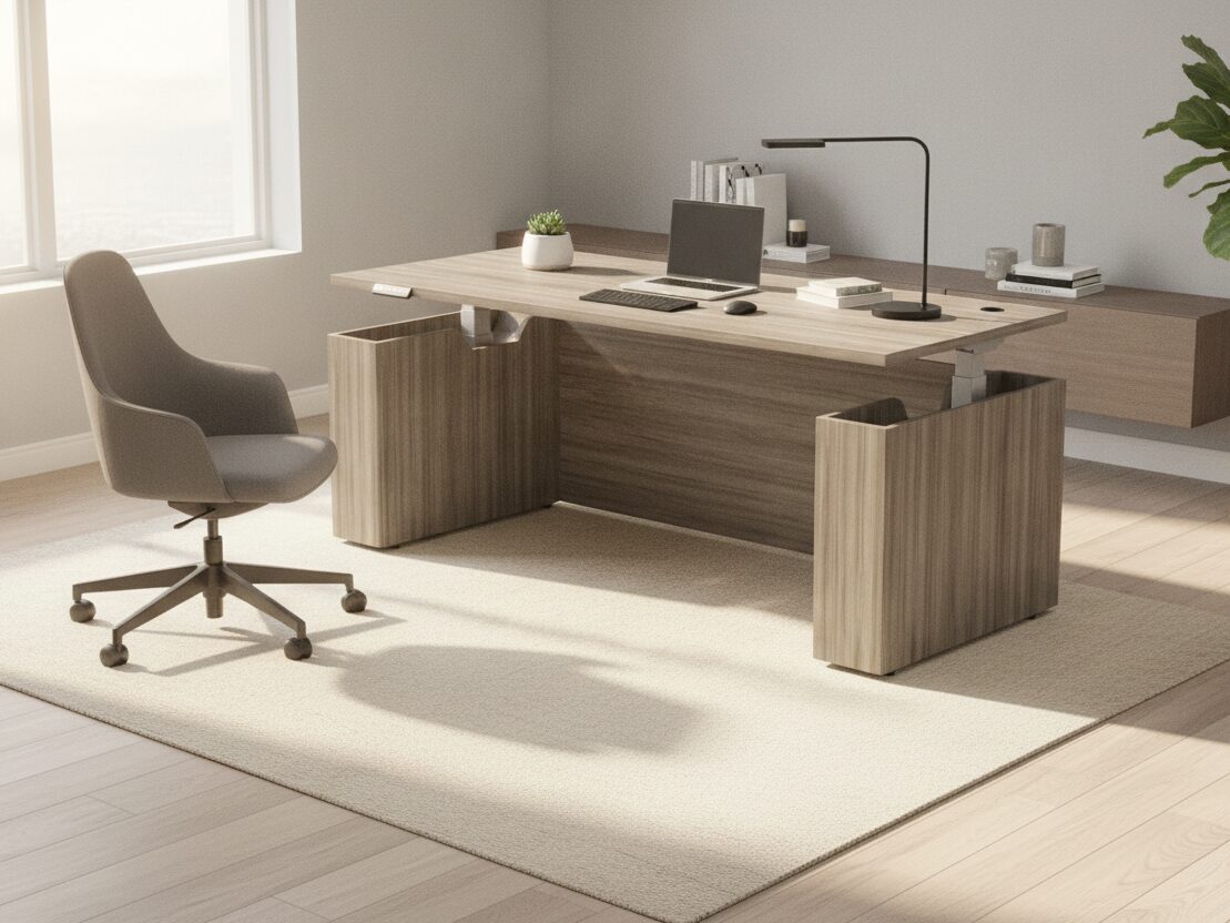 Pinnacle Edge TL Traditional casegoods collection in an office
